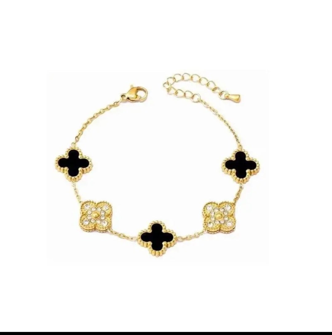 Multi Clover Gold Bracelet